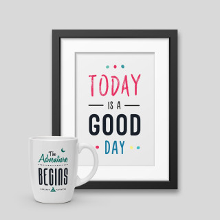Pack Mug + Affiche encadrée Pack Mug + Affiche encadrée